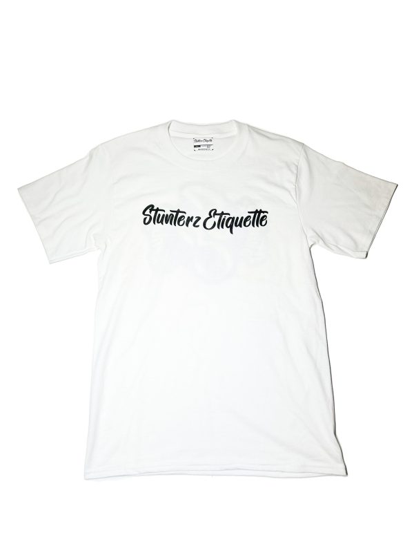 White Classic StunterzEtiquette T-Shirt